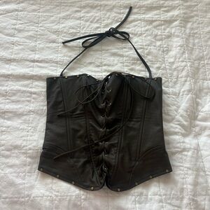 Brown Corset Top